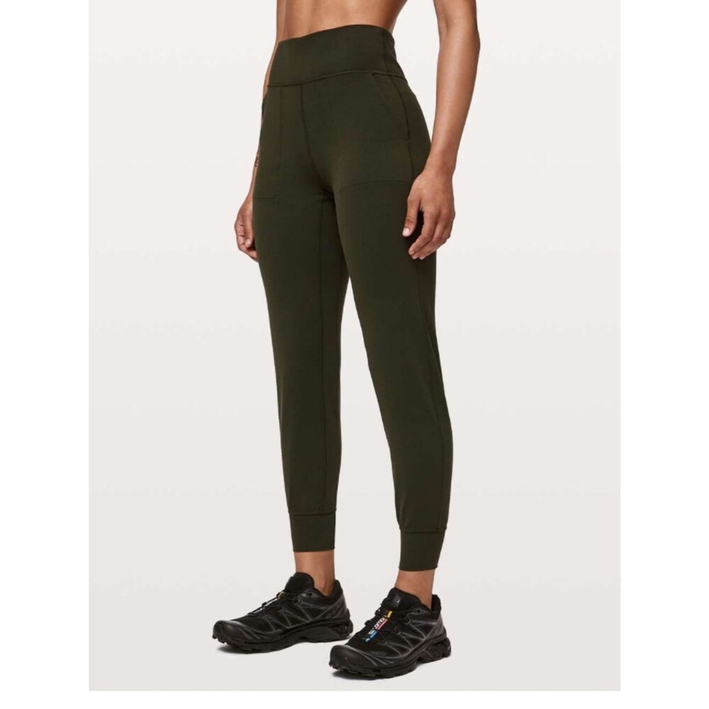 Lululemon Align Joggers Dark Olive 28inch Sz 2 Athletic Pants Nulu Travel Lounge